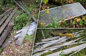 Polizeipräsidium Mittelhessen - Pressestelle Lahn - Dill: POL-LDK: Müll im Wald zwischen Merkenbacher Stich und Rehberg entsorgt