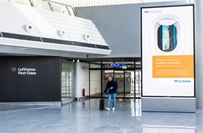 Media Frankfurt GmbH: Media Frankfurt schafft neue Markenwelt im Lufthansa Premium Check-in am Flughafen Frankfurt – DZ Bank startet als First Mover