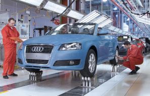 Audi AG: Produktionsstart und Weltpremiere des Audi A3 Cabriolet in Ungarn