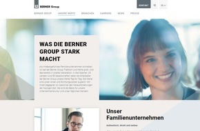 Berner Trading Holding GmbH: Berner Group macht Antworten auf Branchenherausforderungen erlebbar / Die Berner Group setzt bei der neuen Website auf starkes Design, optimierte Benutzerfreundlichkeit und Verständlichkeit