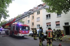 Feuerwehr Essen: FW-E: Kellerbrand in einem Mehrfamilienhaus - zwei Personen gerettet