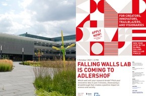 BAM Bundesanstalt für Materialforschung und -prüfung: Falling Walls Lab Adlershof: Bewerbungen noch bis zum 6. September möglich