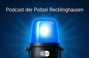 Polizeipräsidium Recklinghausen: POL-RE: Kreis Recklinghausen/Bottrop: "Blaulichtstimme - Der Podcast der Polizei Recklinghausen" - Grafik