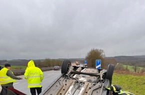 Verkehrsdirektion Koblenz: POL-VDKO: Verkehrsunfall mit Personenschaden auf der BAB48