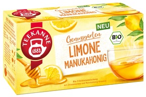 Pressemitteilung: Süß-fruchtig, bunt &amp; bio: TEEKANNE startet mit „Genussgarten“ in eine neue Früchtetee-Welt