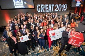 Great Place to Work® Institut Deutschland: Das sind sie: Deutschlands Beste Arbeitgeber 2019