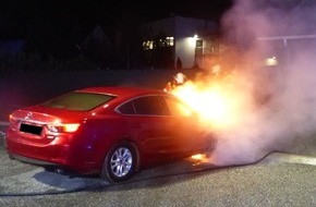 Polizei Minden-Lübbecke: POL-MI: Auto geht in Flammen auf