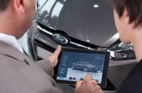Ford-Werke GmbH: Ford setzt als erster Automobilhersteller iPads mit speziell entwickelter "Ford Schauraum App" in Händlerbetrieben ein (mit Bild)