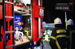 Feuerwehr Iserlohn: FW-MK: Nächtlicher Feuerwehreinsatz im Stübbeken