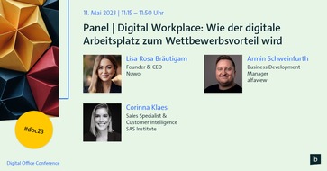 alfaview GmbH: Panel zum Thema Digital Workplace am 11. Mai 2023