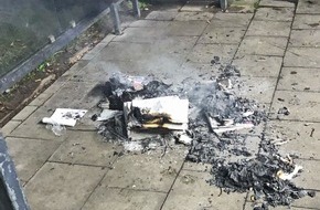 Polizei Mettmann: POL-ME: Einen Stapel Tageszeitungen in Brand gesetzt - Ratingen - 2201049