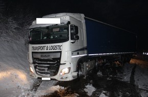 Polizeidirektion Kaiserslautern: POL-PDKL: Landstuhl, Lkw-Unfall A 62