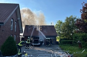 Kreispolizeibehörde Soest: POL-SO: Brand von PKW und Garage
