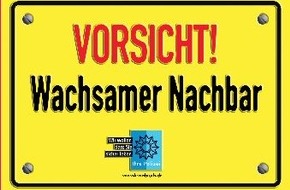Polizeidirektion Kaiserslautern: POL-PDKL: Aktion Wachsamer Nachbar - Junger Mann verfolgt mutmaßliche Einbrecher
