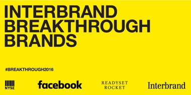 Interbrand GmbH: Launch der ersten Interbrand Breakthrough Brands 2016 - vom Startup zur etablierten Marke / Aus Deutschland dabei: mymuesli und Deliveroo