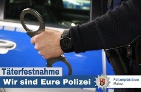 Polizeipräsidium Mainz: POL-PPMZ: Mainz-Altstadt - Ohne Führerschein unterwegs - Verfolgungsfahrt