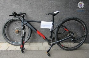 Polizeipräsidium Südhessen: POL-DA: Groß-Zimmern/Dieburg: Polizei stellt zwei Fahrräder sicher / Eigentümer gesucht