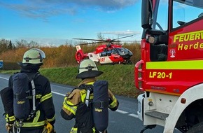 Feuerwehr Herdecke: FW-EN: Zwei Radunfälle in wenigen Tagen - Unfall mit Schwerverletzten am Morgen auf der Wittbräucker Straße