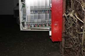 Polizei Minden-Lübbecke: POL-MI: Zwei Automatenaufbrüche beschäftigen die Polizei