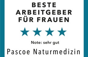 Pascoe Naturmedizin: "Beste Arbeitgeber für Frauen" - Pascoe Naturmedizin von der Frauenzeitschrift BRIGITTE ausgezeichnet