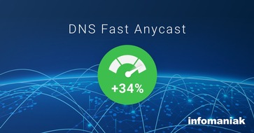 Infomaniak: Infomaniak: DNS Fast Anycast beschleunigt den Zugriff auf Websites und verbessert die Sicherheit / Globales DNS Server-Netzwerk für 34% schnellere Zugriffszeit auf Websites