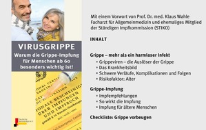 DSL e.V. Deutsche Seniorenliga: Grippe-Impfung für Menschen ab 60 besonders wichtig