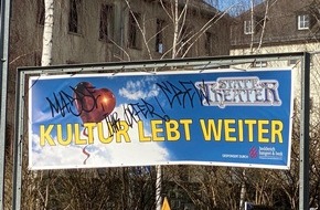 Polizei Korbach: POL-KB: Bad Arolsen - Banner beschmiert, Polizei bittet um Hinweise