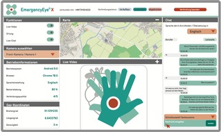 corevas GmbH & Co. KG: Notruf ohne Sprachbarrieren und Nutzennachweis für EmergencyEye® / EmergencyEye® löst Sprachbarrieren durch die Chat-Funktion auf! / Der Nutzen von EmergencyEye® wurde nun in klinischer Studie belegt!