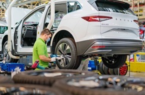 Skoda Auto Deutschland GmbH: ŠKODA AUTO nimmt Produktion des ŠKODA ENYAQ iV wieder auf
