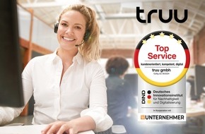 truu gmbh: truu mit Siegel "Top Service" ausgezeichnet