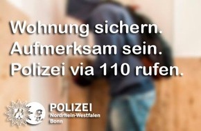 Polizei Bonn: POL-BN: Bonn-Duisdorf: Kriminalpolizei ermittelt nach Wohnungseinbruch