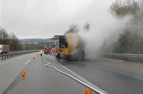 Polizeipräsidium Koblenz: POL-PPKO: Lkw-Brand auf der BAB 48