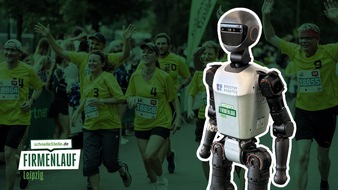 markov&markov gmbh: Erstmals in Europa: Humanoider Roboter namens Booster läuft beim schnelleStelle.de Firmenlauf in Leipzig mit