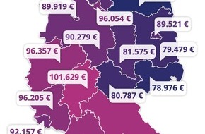 Gehalt.de: Führungskräfte-Atlas: So viel verdienen Abteilungsleiter in Deutschland