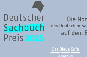 Bertelsmann SE & Co. KGaA: Deutscher Sachbuchpreis 2025: Autor:innen der nominierten Titel auf dem Blauen Sofa