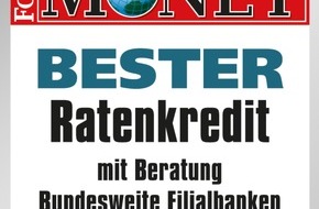 TeamBank AG: Focus-Money: easyCredit ist "Bester Ratenkreditanbieter mit Beratung" (mit Bild)
