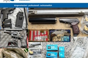 Polizei Düsseldorf: POL-D: Ruhrgebiet/Düsseldorf - Ermittlungen wegen des Verdachts des Verstoßes gegen das Sprengstoffgesetz - Durchsuchungen förderten eine Vielzahl von Beweismitteln zu Tage - Drei Beschuldigte in U-Haft