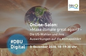 Deutsche Bundesstiftung Umwelt (DBU): #DBUdigital Online-Salon: Neuer US-Präsident Joe Biden: Hoffnungsträger für die Klimapolitik?