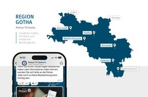 Landespolizeiinspektion Gotha: LPI-GTH: Blaulicht aufs Handy: Landespolizeiinspektion Gotha startet WhatsApp-Kanal