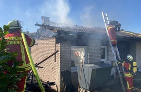 Kreisfeuerwehrverband Calw e.V.: KFV-CW: Hoher Sachschaden bei Dachstuhlbrand in Wildberg / Keine Verletzten