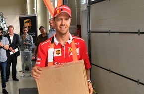 UPS United Parcel Service: UPS Integrad begrüßt Sebastian Vettel