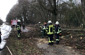 Feuerwehr Schermbeck: FW-Schermbeck: Sturm sorgt für Einsatz der Feuerwehr