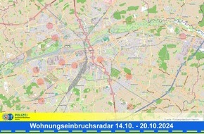 Polizeipräsidium Hamm: POL-HAM: Wohnungseinbruchsradar Hamm für die Woche vom 14. Oktober bis 20. Oktober