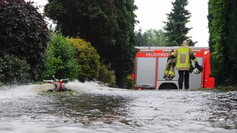 Feuerwehr Bottrop: FW-BOT: Starkregenbedingte Einsätze im Nördlichen Teil von Bottrop.