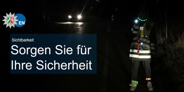 Kreispolizeibehörde Ennepe-Ruhr-Kreis: POL-EN: Ennepe-Ruhr-Kreis- Sichtbarkeit ist Sicherheit