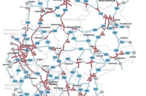ADAC: Autourlaubern droht langer Heimweg / In acht Bundesländern naht Ferienende / Stauprognose für 27. bis 29. August