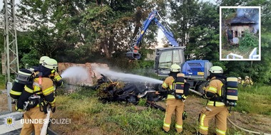 Bundespolizeidirektion München: Bundespolizeidirektion München: Brand auf Bahngebiet / Bundespolizei führt Schadensermittlungen