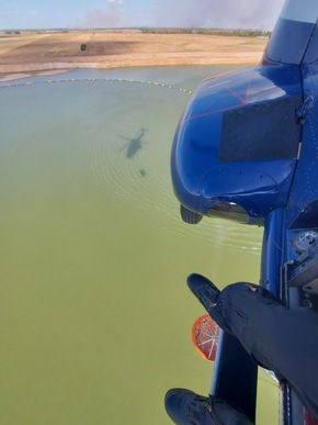 BPOLD 11: Hubschrauber der Bundespolizei unterstützten erneut bei der Waldbrandbekämpfung