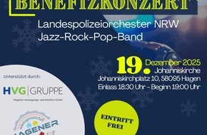Polizei Hagen: POL-HA: Weihnachtliches Benefizkonzert am 19.12.2025 - Stimmungsvoller Abend zugunsten des Vereins Unsichtbar e.V.