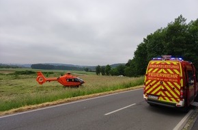 Feuerwehr Mülheim an der Ruhr: FW-MH: Verkehrsunfall in Mülheim an der Ruhr - Mintard